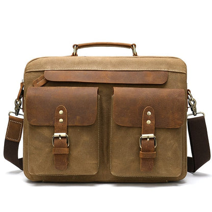 WESTAL Men Briefcases Men's Bag Genuine Leather Business Office Bags for Men Laptop Bag Leather Briefcases Male Lawyer Bags