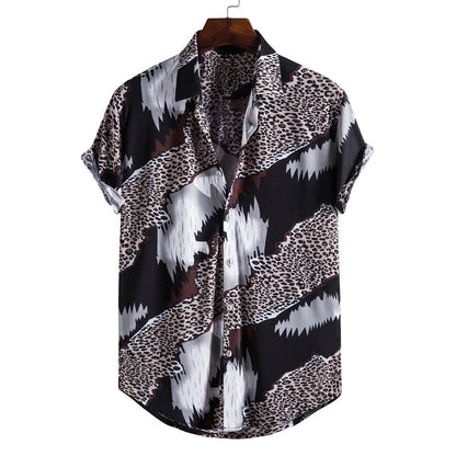 Men's Short Sleeve Male Shirts for Mens Social Luxury Man Designer Clothes Hawaiian  Fashionable Elegant Classic Fashion