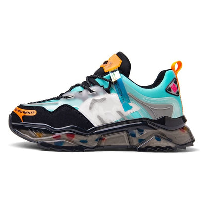Men's running shoes light elastic fashion sneakers outdoor sports jogging personality design high-quality shoes