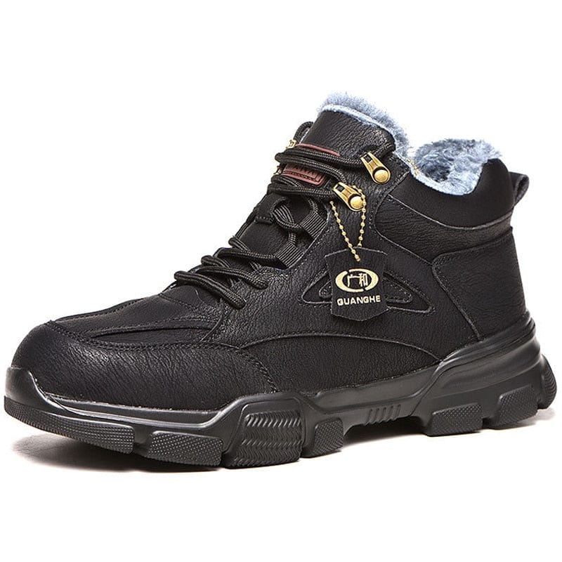 Work Safety Shoes Steel Toe Anti-puncture Indestructible Men Safety Boots Kevlar Insole Suede Leather Upper Work Sneakers