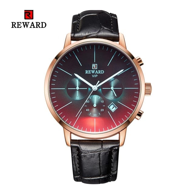 New Fashion Color Bright Glass Watch Men Top Luxury Brand Chronograph Men's Stainless Steel Business Clock Men Wrist Watch