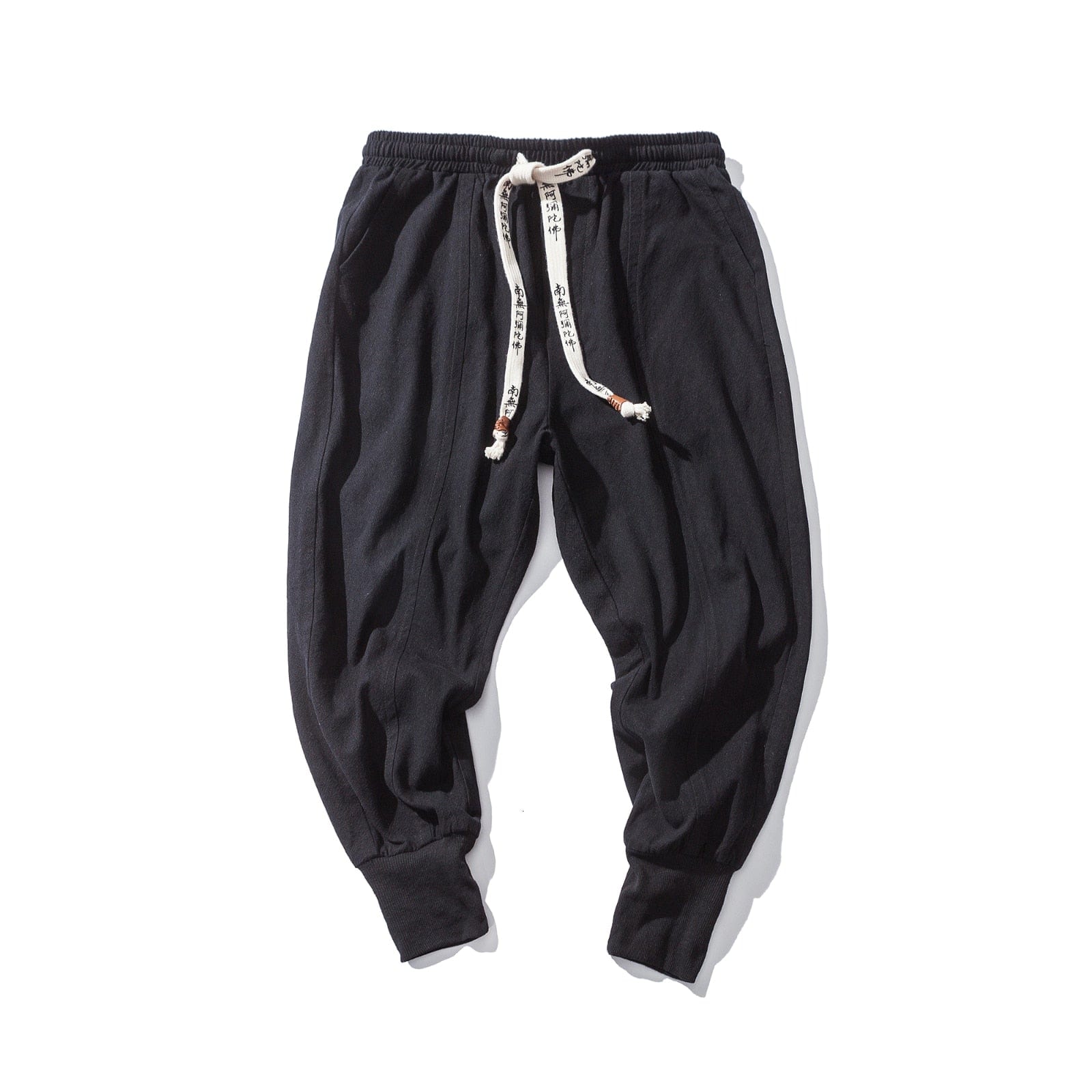 MrGB  Chinese Style Men Cotton Linen Harem Pants Streetwear Man Casual Joggers Harajuku Elastic Waist Male Oversized Trouser
