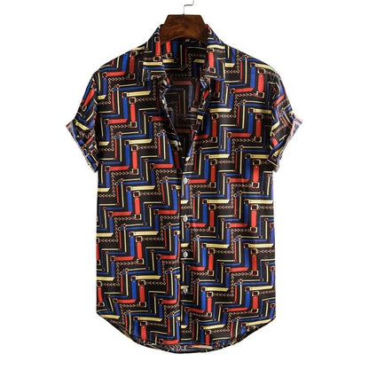 Men's Short Sleeve Male Shirts for Mens Social Luxury Man Designer Clothes Hawaiian  Fashionable Elegant Classic Fashion