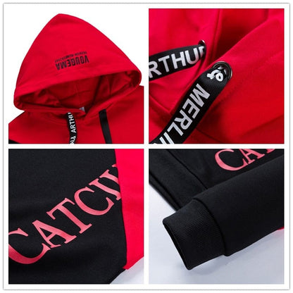 Single Road Mens Hoodies Men  Spring Hip Hop Japanese Streetwear Harajuku Sweatshirts Khaki Hoodie Men Sweatshirt Male