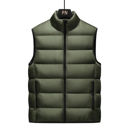 New Autumn And Winter Thickened Youth Korean Fashion Down Cotton Men'S Warm Large Size Vest Waistcoat Boy