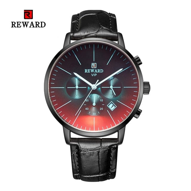 New Fashion Color Bright Glass Watch Men Top Luxury Brand Chronograph Men's Stainless Steel Business Clock Men Wrist Watch
