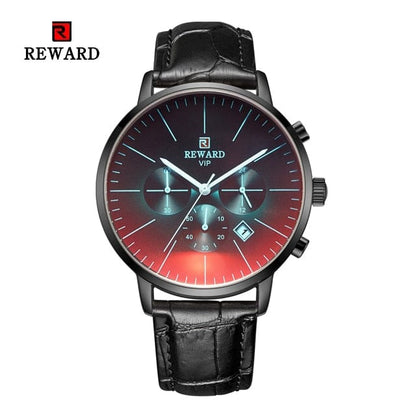 New Fashion Color Bright Glass Watch Men Top Luxury Brand Chronograph Men's Stainless Steel Business Clock Men Wrist Watch
