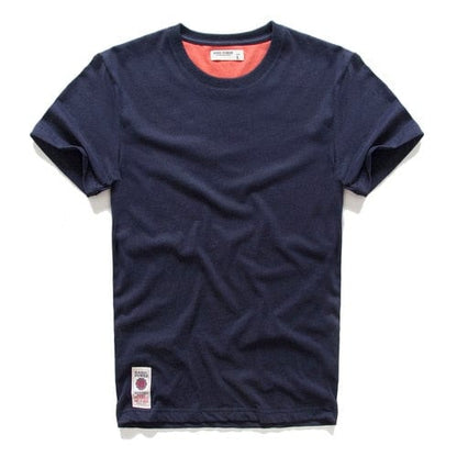 Men's T-shirt Cotton Solid Color t shirt Men Causal O-neck Basic Tshirt Male High Quality Classical Tops