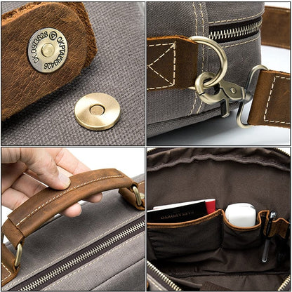 WESTAL Men Briefcases Men's Bag Genuine Leather Business Office Bags for Men Laptop Bag Leather Briefcases Male Lawyer Bags