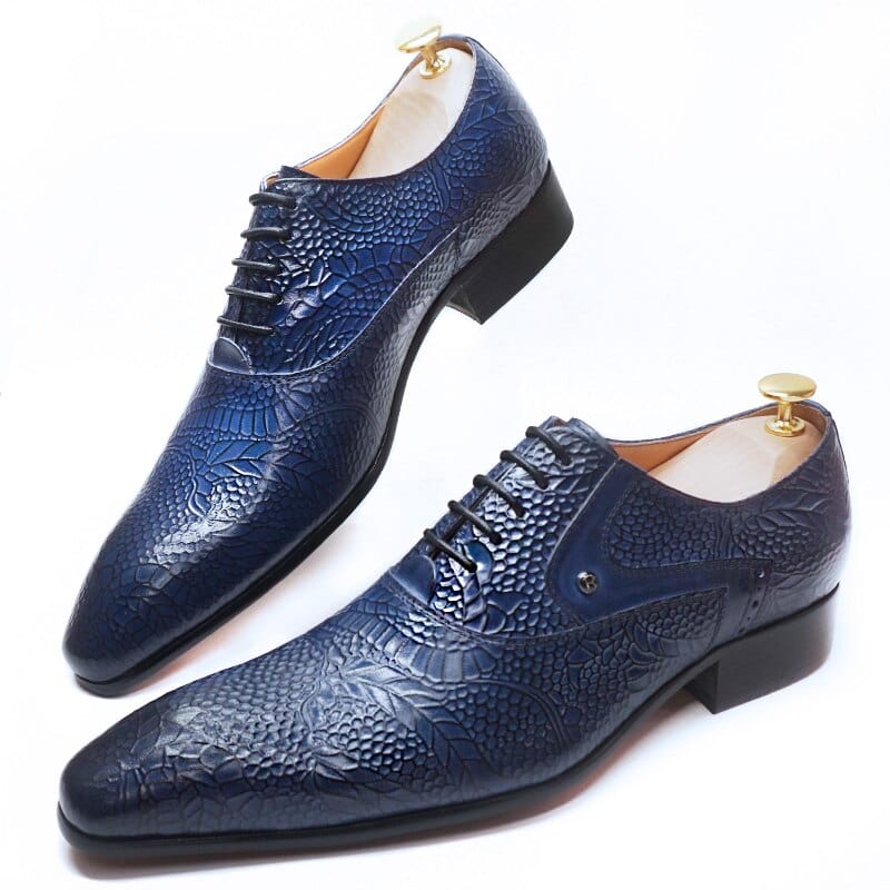 2021 Fashion Men Leather Shoes Luxury Design Men Dress Shoes Wedding Office Business Lace Up Pointed Toe Oxford Shoes For Men