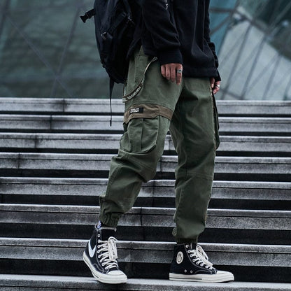 Men Pants  Hip Hop Streetwear Joggers Sweatpants Casual Cotton Harem Trousers Harajuku Autumn Cargo Pants Men Brand Clothing