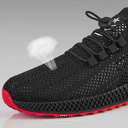 2019 New Mesh Men Casual Shoes Lace-up Men Shoes Lightweight Comfortable Breathable Walking Sneakers Rubber Soft Bottom Non Slip