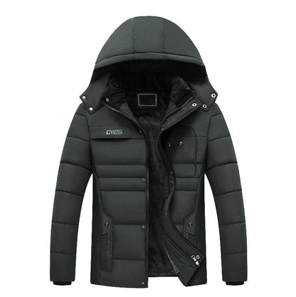 Parka Men Coats  Winter Jacket Men Thicken Hooded Waterproof Outwear Warm Coat Fathers' Clothing Casual Men's Overcoat