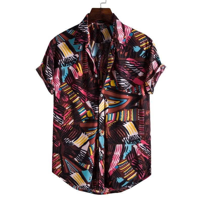 Men's Short Sleeve Male Shirts for Mens Social Luxury Man Designer Clothes Hawaiian  Fashionable Elegant Classic Fashion