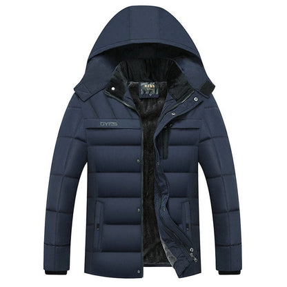 Parka Men Coats  Winter Jacket Men Thicken Hooded Waterproof Outwear Warm Coat Fathers' Clothing Casual Men's Overcoat