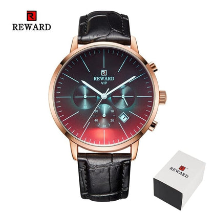 New Fashion Color Bright Glass Watch Men Top Luxury Brand Chronograph Men's Stainless Steel Business Clock Men Wrist Watch
