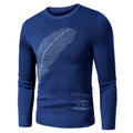Men  Autumn New Casual Classic Embroidery Thick Sweater Pullovers Men Winter Fleece Fashion Warm Vintage Outfit Sweaters Men