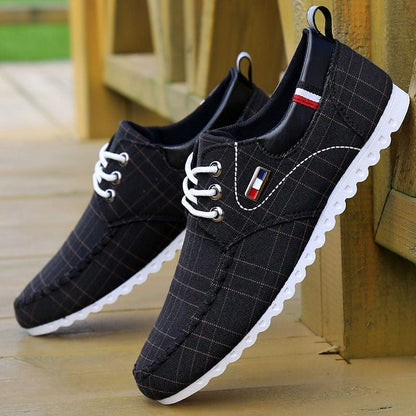 Fashion shoes running shoes men's casual shoes  spring hot sale breathable sweat-absorbent casual canvas men's driving shoes