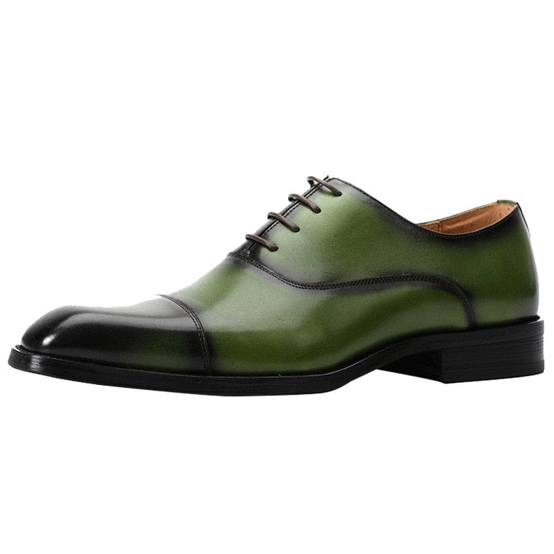 Pantofi de rochie pentru bărbați verzi, marcă italiană de lux, din piele naturală, cu șireturi, maro, negru, pentru nuntă, pantofi formali, pantofi oxford pentru bărbați