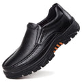 Business Genuine Leather Men Shoes Slip On Loafers Casual Leather Shoes Comfortable Quality Flats Men Shoes Winter Moccasins