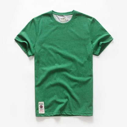 Men's T-shirt Cotton Solid Color t shirt Men Causal O-neck Basic Tshirt Male High Quality Classical Tops