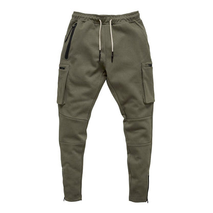 Joggers Men  Streetwear Trousers Multiple Zipper Pockets Muscle Mens Pants , Sweatpants Tracksuit 20CK19