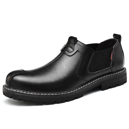 New Autumn Chelsea Boots Men Fashion Casual Men Shoes British Male Ankle Boots Comfortable Waterproof Flat Shoes Male