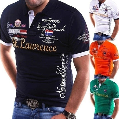 ZOGAA Men&amp;#39;s Polo Shirt Slim Fit Shirt Short Sleeve T-Shirt