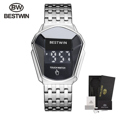 Top Luxury Brand  Men's Watches Sport Digital Watch Touch Screen LED Display Electronic Wristwatch Stainless Steel Men Clock