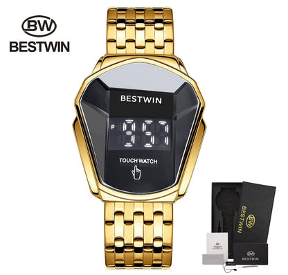 Top Luxury Brand  Men's Watches Sport Digital Watch Touch Screen LED Display Electronic Wristwatch Stainless Steel Men Clock