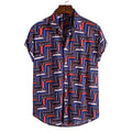 Men's Short Sleeve Male Shirts for Mens Social Luxury Man Designer Clothes Hawaiian  Fashionable Elegant Classic Fashion
