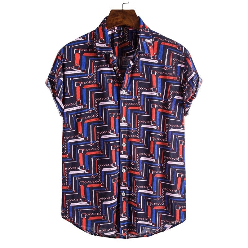 Men's Short Sleeve Male Shirts for Mens Social Luxury Man Designer Clothes Hawaiian  Fashionable Elegant Classic Fashion