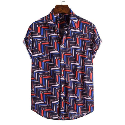 Men's Short Sleeve Male Shirts for Mens Social Luxury Man Designer Clothes Hawaiian  Fashionable Elegant Classic Fashion