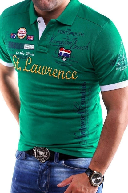 ZOGAA Men&amp;#39;s Polo Shirt Slim Fit Shirt Short Sleeve T-Shirt