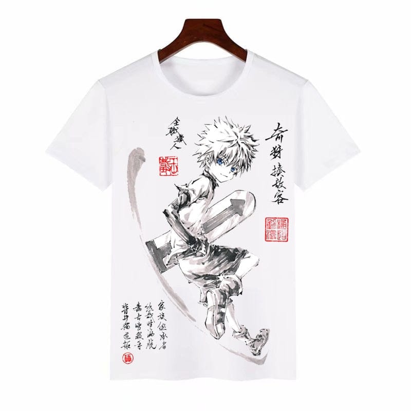 Anime hunter x hunter Mens &amp; Womens Design T Shirt GON FREECSS Milk wire Fabric T-shirt