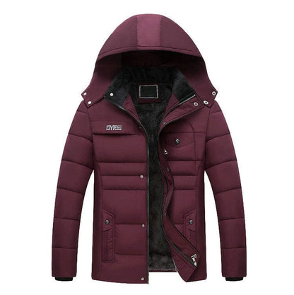 Parka Men Coats  Winter Jacket Men Thicken Hooded Waterproof Outwear Warm Coat Fathers' Clothing Casual Men's Overcoat