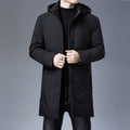 Top Quality Padded Brand Casual Fashion Thick Warm Men Long Parka Winter Jacket With Hood Windbreaker Coats Mens Clothing