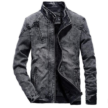 Denim Jacket Men's Winter Plus Velvet Warm Jeans Coat  Fashion  Classic Retro Slim Denim Jacket Casual Denim Men Clothing S-3XL
