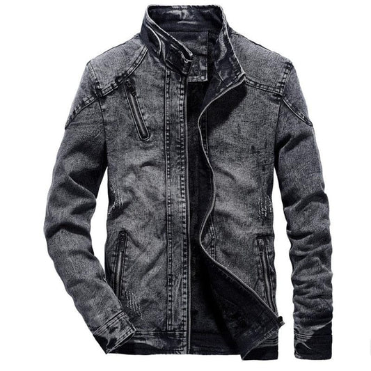 Denim Jacket Men&#39;s Winter Plus Velvet Warm Jeans Coat  Fashion  Classic Retro Slim Denim Jacket Casual Denim Men Clothing S-3XL