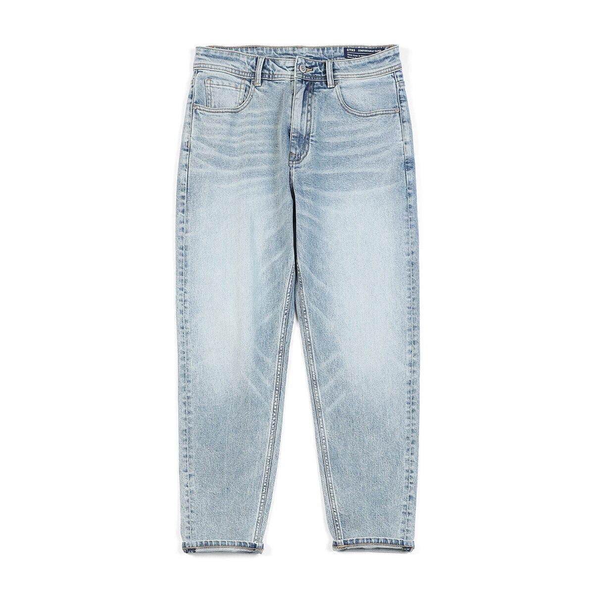 SIWMOOD  S Autumn New Environmental laser washed jeans men slim fit classical denim trousers high quality jean SJ170768