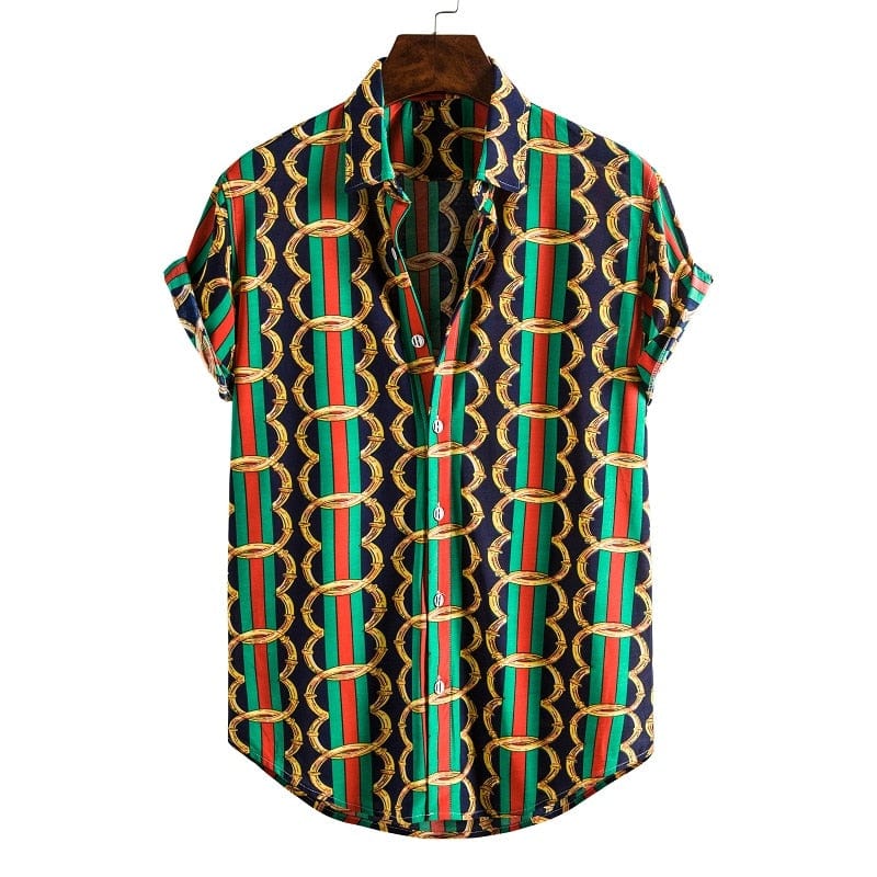 Men's Short Sleeve Male Shirts for Mens Social Luxury Man Designer Clothes Hawaiian  Fashionable Elegant Classic Fashion