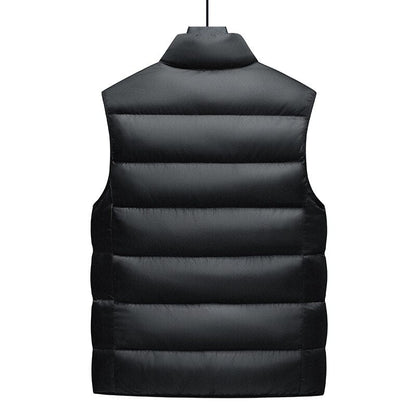 New Autumn And Winter Thickened Youth Korean Fashion Down Cotton Men'S Warm Large Size Vest Waistcoat Boy