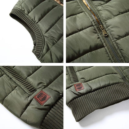 Large Size 5XL Winter Fleece Thick Warm Vest Men Casual Outwear Sleeveless Jacket Male Waistcoat Multi Many Pocket Vest