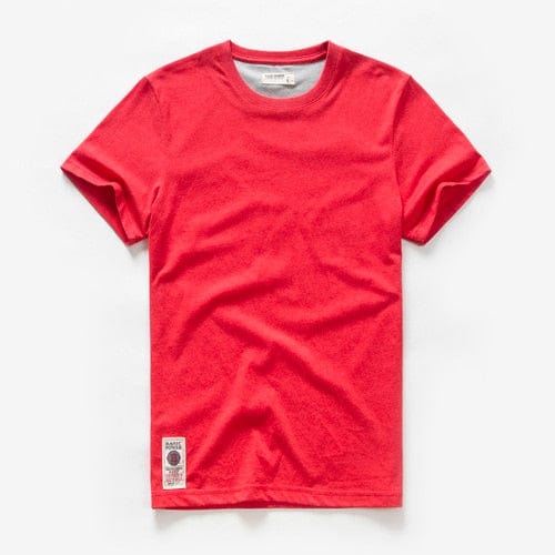 Men's T-shirt Cotton Solid Color t shirt Men Causal O-neck Basic Tshirt Male High Quality Classical Tops