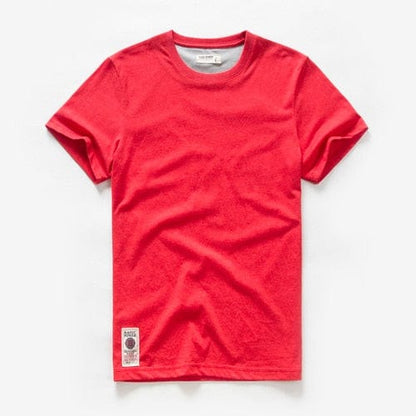 Men's T-shirt Cotton Solid Color t shirt Men Causal O-neck Basic Tshirt Male High Quality Classical Tops