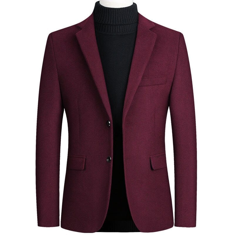 BOLUBAO Men Suit Brand New Men&#39;s Blazer Luxury Wool Thick Men Classic Business Suits Jacket Male Luxurious Slim Blazers