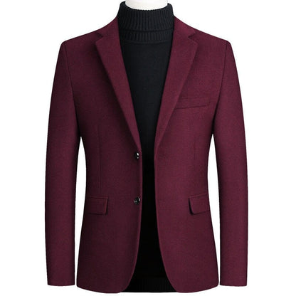 BOLUBAO Men Suit Brand New Men's Blazer Luxury Wool Thick Men Classic Business Suits Jacket Male Luxurious Slim Blazers