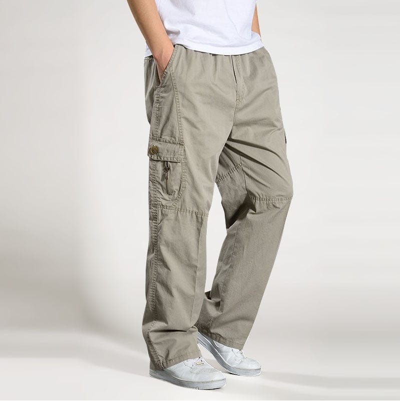 Brand Casual Pants men cargo pants cotton loose trousers mens pants overalls Multi Pocket Straight Joggers Homme 6XL