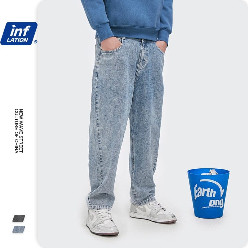 INFLAȚIE Bărbați Pantaloni Denim Pantaloni de Bărbați Pantaloni de Bărbați Plus Size