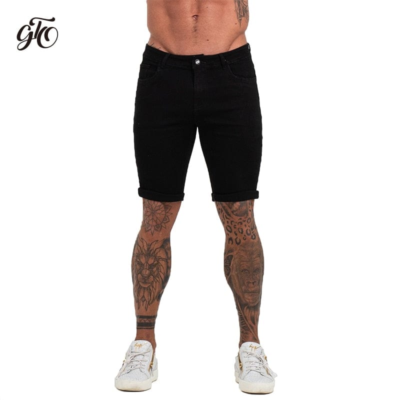 Mens Shorts Jeans Denim Shorts Black High Waist Ripped Summer Jeans Shorts For Men Brand Plus Size Casual Streetwear dk03